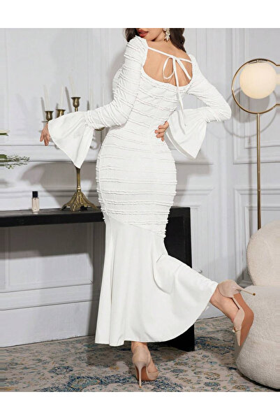 Sheya Shein midi dress, white