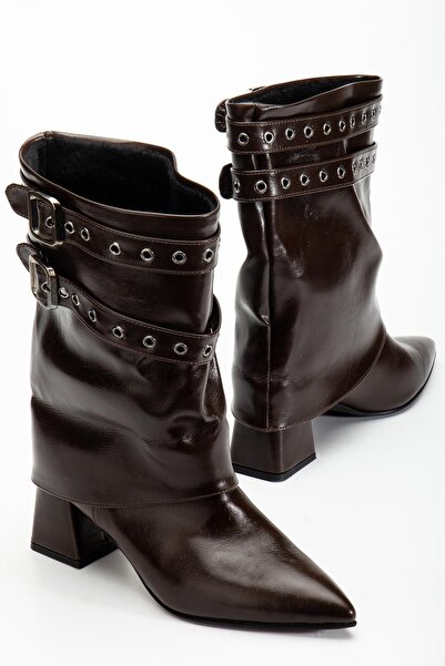 Fagi Lupa Brown Buckled Women's Boots