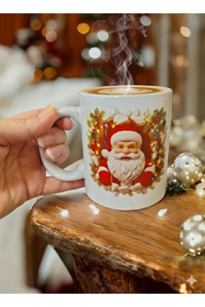 Renklerin Atölyesi Noel babalı kupa bardak