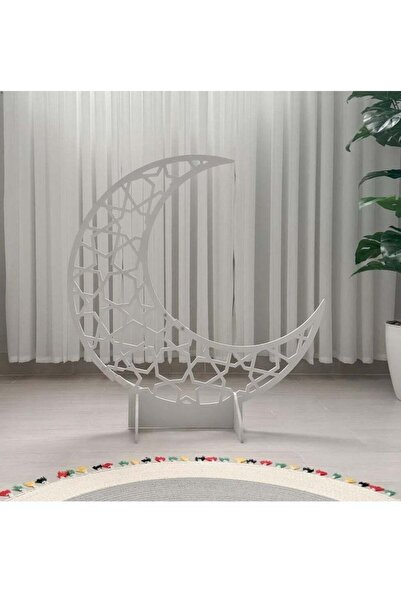 Story of candle رمضان، ديكور هلال رمضان بزخرفة إسلامية | أبيض