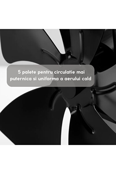 MARYALEX Fireplace fan, heat powered, thermoelectric without electricity, starts at 60°C