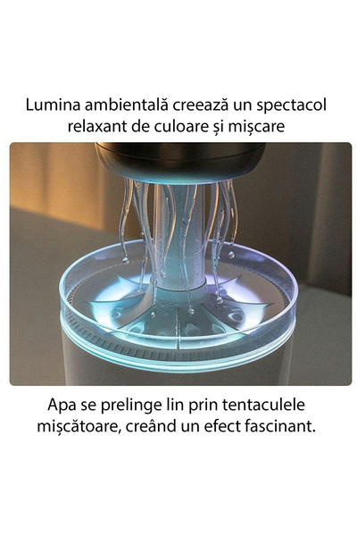 Time for Home Jellyfish Aromatherapy Humidifier Diffuser 320 ml with 7-color LED lights