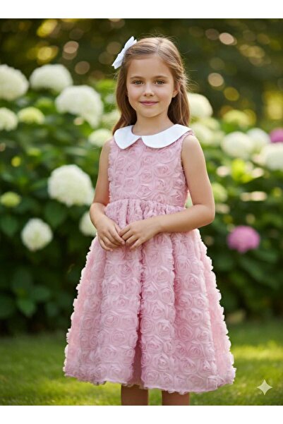 Generic Pink "Spring Flower" dress for girls