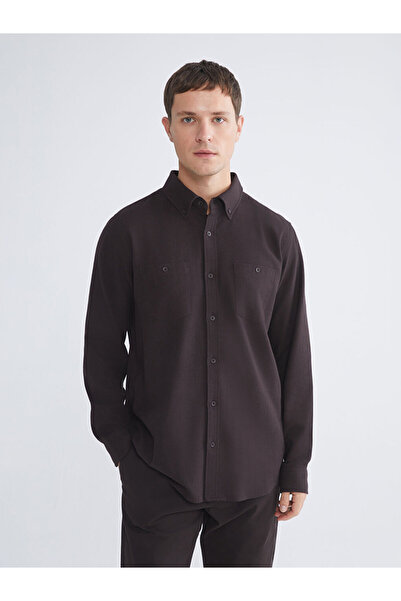 LC Waikiki Regular Fit Long Sleeve Gabardine Men's Shirt