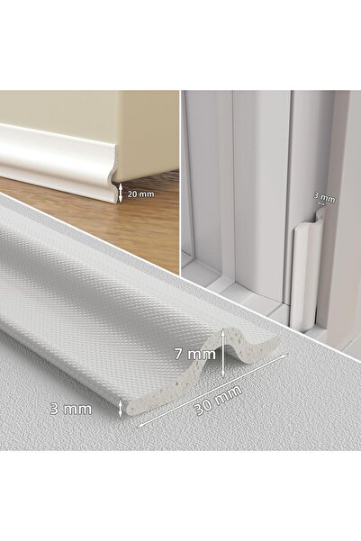 OEM Adhesive Weather Strip for Windows and Doors, 5m, White