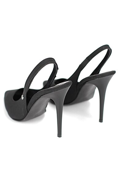 Gökhan Talay Zerina Black Suede Flexible Soft Non-Slip Sole Thin Heels (11cm) Women's Stiletto