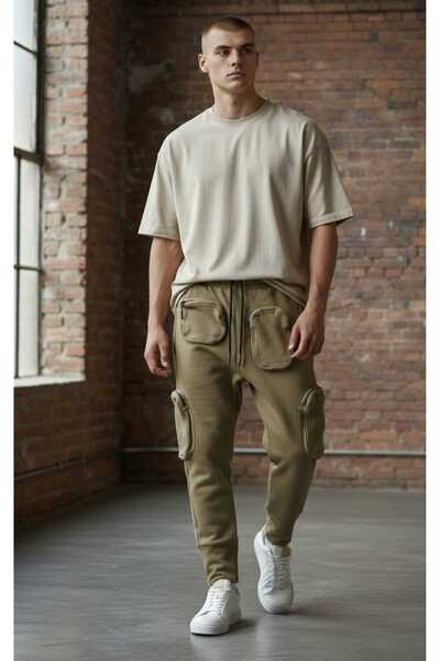 BLACK STEEL BS-1071 MODEL-KARGO CEPLİ JOGGER EŞOFMAN