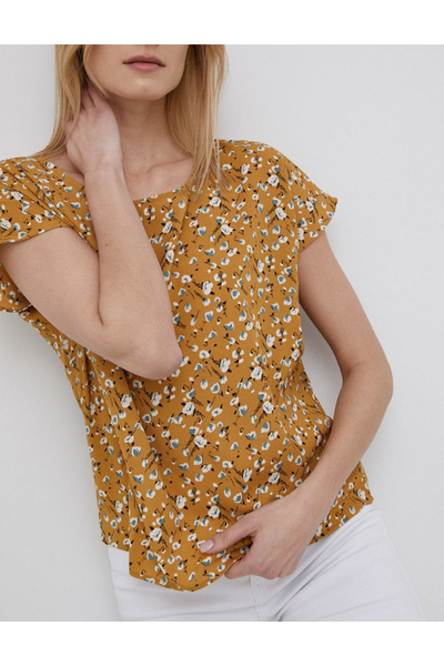 Jacqueline De Yong Blouse, Mustard