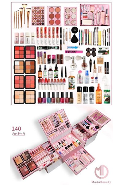 Moda Beauty صندوق الأحلام هو مجموعة شاملة لتطوير المكياج (صندوق مودا بيوتي المتقدم) (140 قطعة)