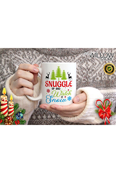 WİLLOW STORE Merry Christmas, Christmas Themed Porcelain Mug, New Year, Merry...