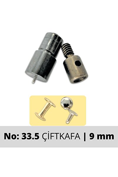 ipekbazaar Perçin (Rivet) Takma Kalıbı 1Takım No:0 | 33 | 33 Çift Kafa | 33.5...