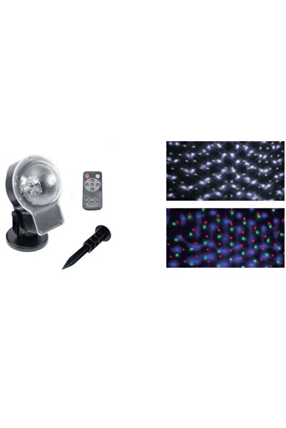 DacEnergy Proiector LED Craciun DacEnergy(C), efect de ninsoare si lumini RGB...