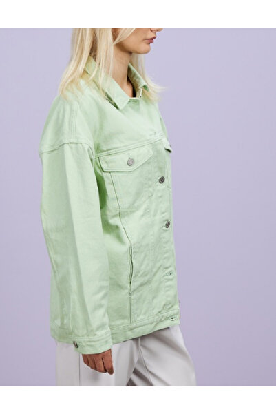 Missguided Missguided denim jacket, mint