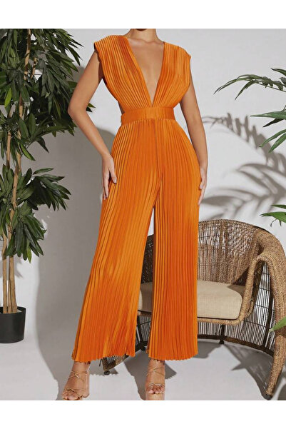 Sheya Shein long jumpsuit, orange