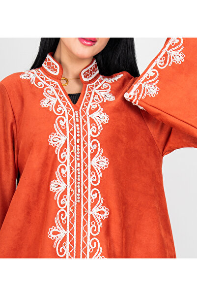 IKKXA Winter Elegant Front Embroidery Details Jalabiya