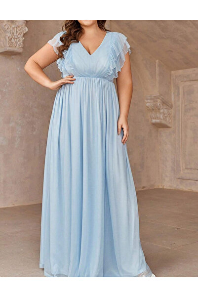 Sheya Shein Curve+ maxi dress, blue