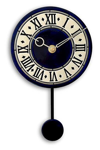 Tick Tack Clocks Roma Gecesi - Seramik Sarkaçlı Duvar Saati – El Yapımı Tasarım
