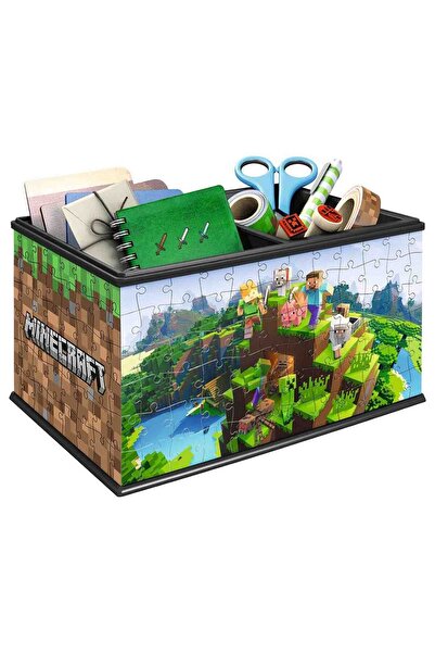 RAVENSBURGER Minecraft 3D Storage Box Puzzle, 216 Pieces
