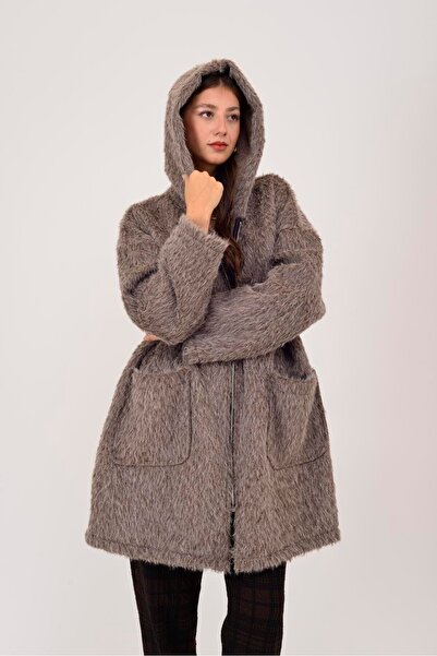 Park Moda 21052 HABĂ DETALIATĂ CU cu glugă BUCĂȚI DE PĂSĂRĂ