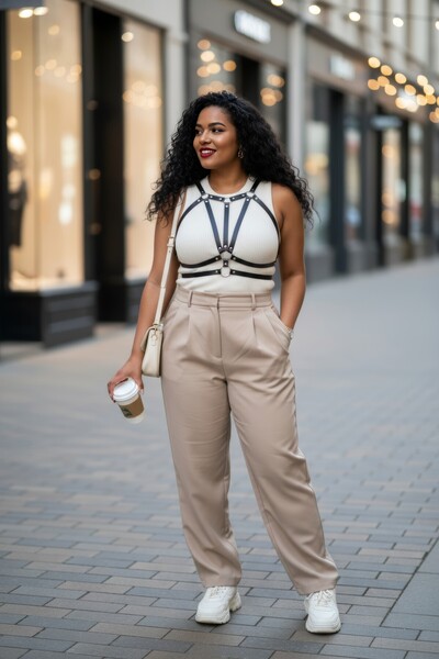 Angels Passion supradimensionat Curea neagră pentru femei