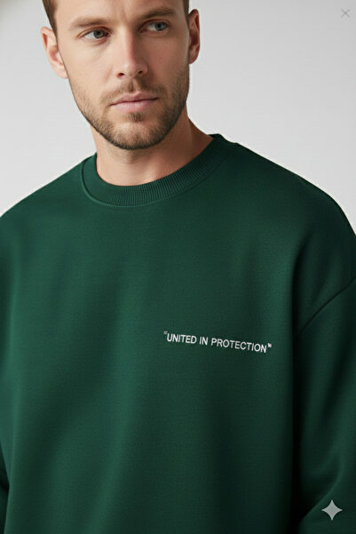 NİCE Men's Cotton Fleece Lined Relaxed Tracksuit Bottom and Top Set