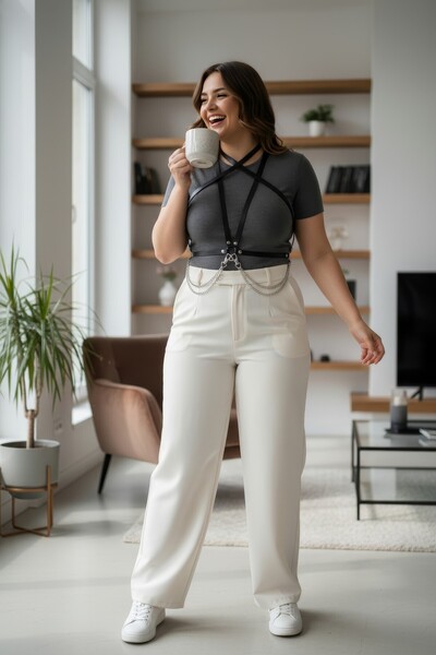 Angels Passion Battal Size Black Women's Belt