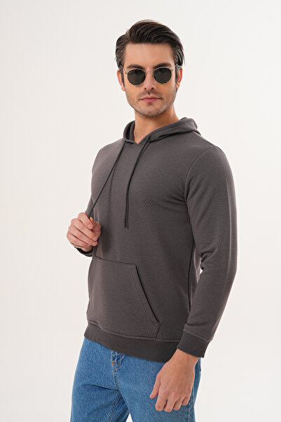 Syla Studio GAUL Unisex Basic Kapüşonlu Pamuk Sweatshirt