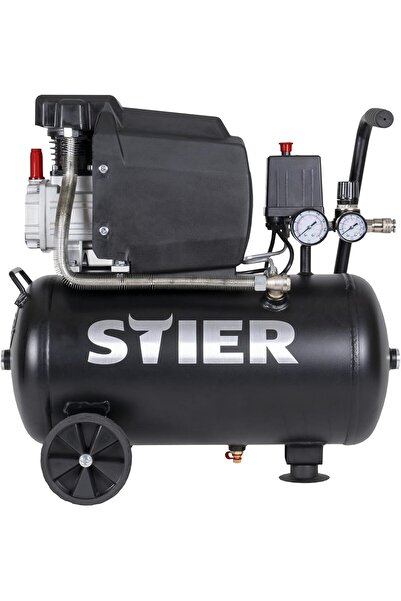 OEM Compresor de aer STIER LKT 240-8-24, 1100W, 8bar 24l, cu Doua manometre