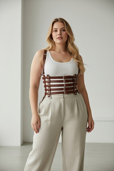 Angels Passion Battal Size Tan Women's Belt