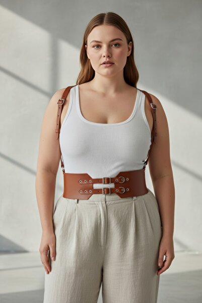 Angels Passion Plus Size Tan Women's Belt