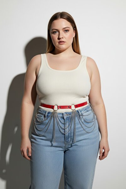 Angels Passion Large Size Red Women's Belt