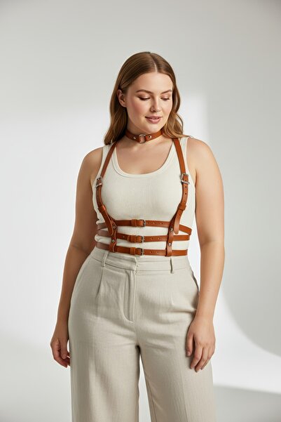 Angels Passion Plus Size Tan Women's Belt