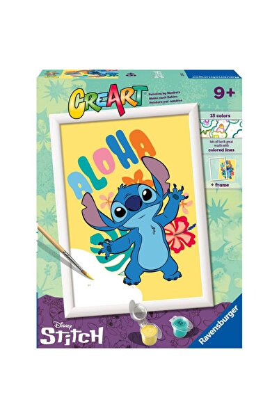 RAVENSBURGER Pictură pe numere CreArt pentru copii - Aloha Disney Stitch