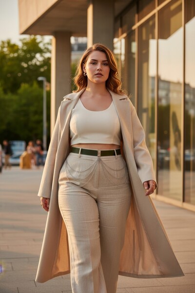 Angels Passion Γυναικεία ζώνη χακί μεγέθους Battal