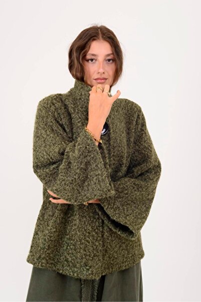 Park Moda 60940 Button-Detail Felt Coat