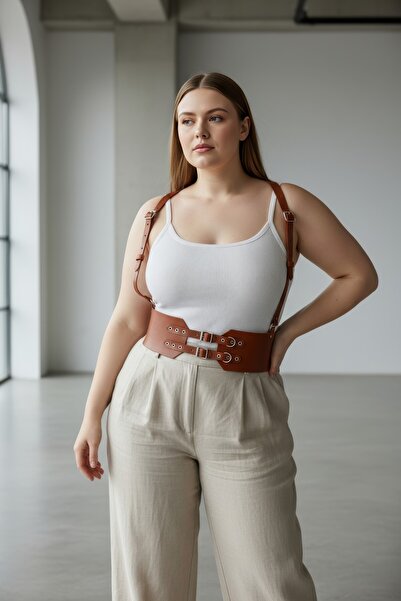 Angels Passion Plus Size Tan Women's Belt