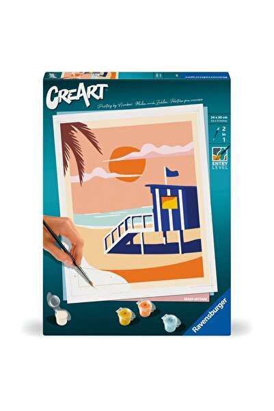 RAVENSBURGER CreArt paint-by-numbers for adults - Beach Cabin
