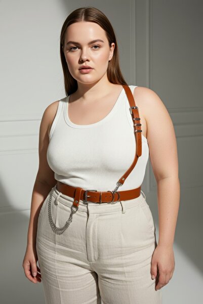 Angels Passion Oversized Tan Women's Belt