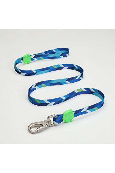 Lindodogs حزام مشي للكلاب من ليندو دوجز بلو دريم TR-Large-أزرق/أخضر