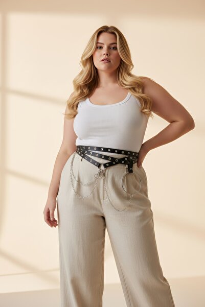 Angels Passion Curea neagră pentru femei Battal Size