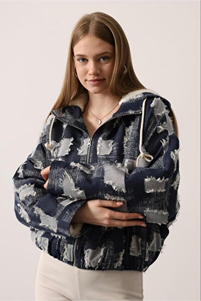 Opera Hooded Front Zipper Coat