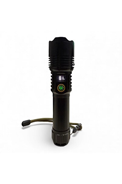 SmartElectro Flashlight X1 5000 mAh Powerbank, Display, Zoom, Aluminum, USB Type-C Rechargeable