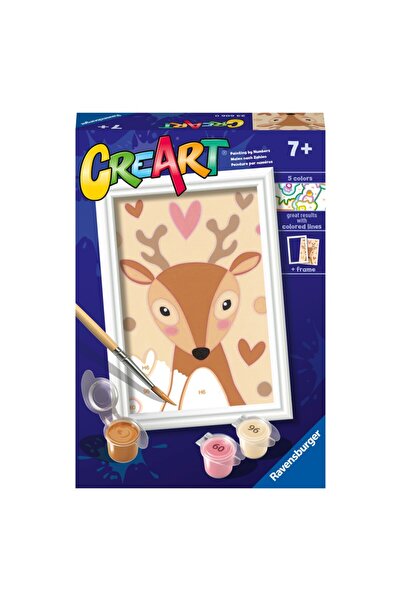 RAVENSBURGER Pictură pe numere CreArt pentru copii - Căprioară drăguță