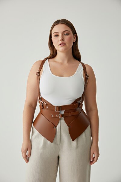 Angels Passion Plus Size Tan Women's Belt