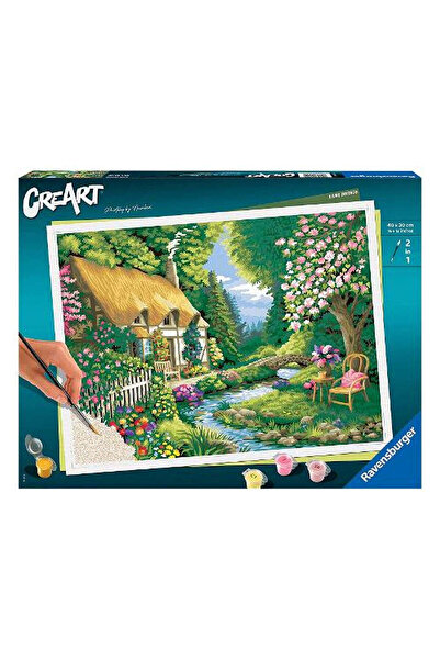 RAVENSBURGER Creart - Painting 'House by the River' (Paint by Numbers)