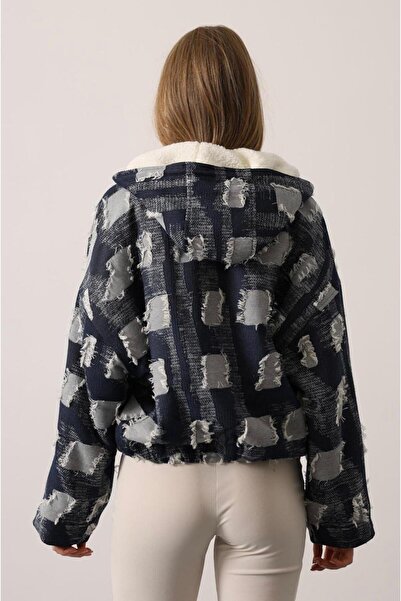 Opera Hooded Front Zipper Coat