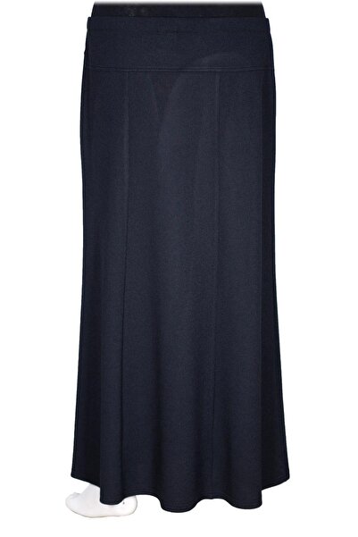 HESNA Fusta de damă Nida de iarnă, mărime mare, fără căptușeală, elastică, albastru închis