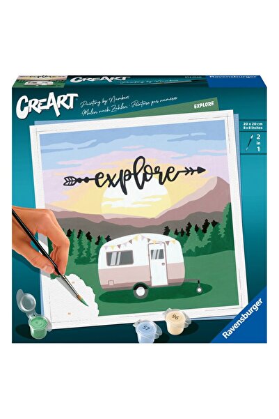 RAVENSBURGER Pictură pe numere CreArt pentru adulți - Explorează rulota