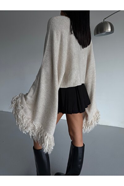 Lamierra Tassel Sleeve Crop Women's Knitwear