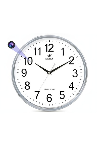 OEM Wall Clock with Hidden Wi‑Fi Camera, Full HD 1080p, Motion Detection, MicroSD
